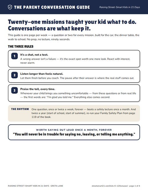 Parent conversation guide preview